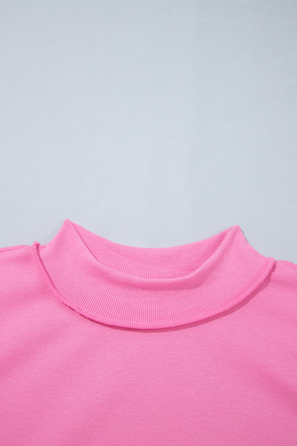 Racing Red Exposed Seam Detail Reversible Double Wear Plus Size Sweatshirt
