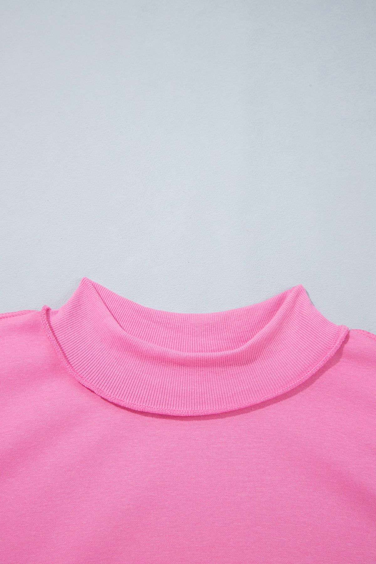 Racing Red Exposed Seam Detail Reversible Double Wear Plus Size Sweatshirt