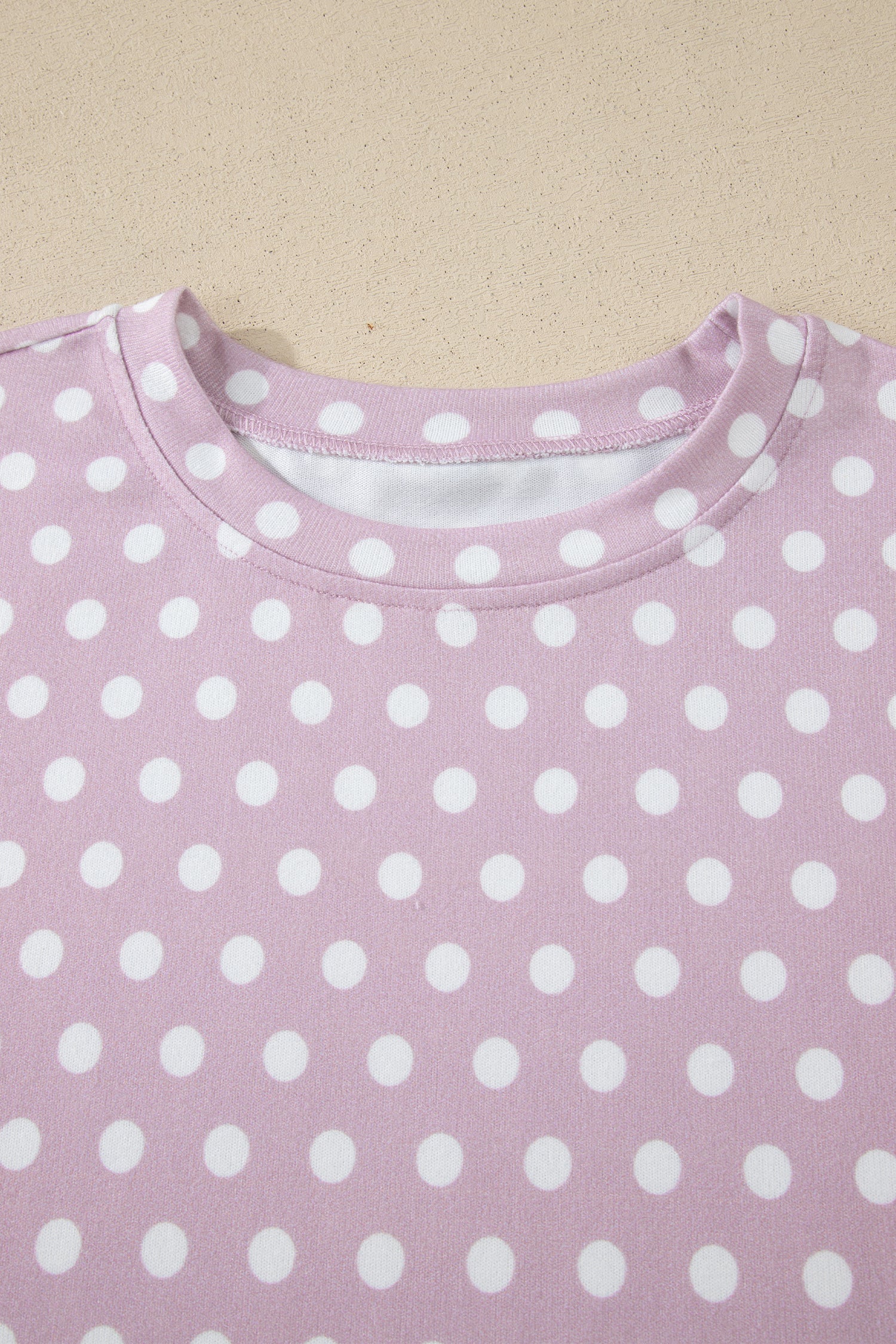 Brown Polka Dot Print Short Set