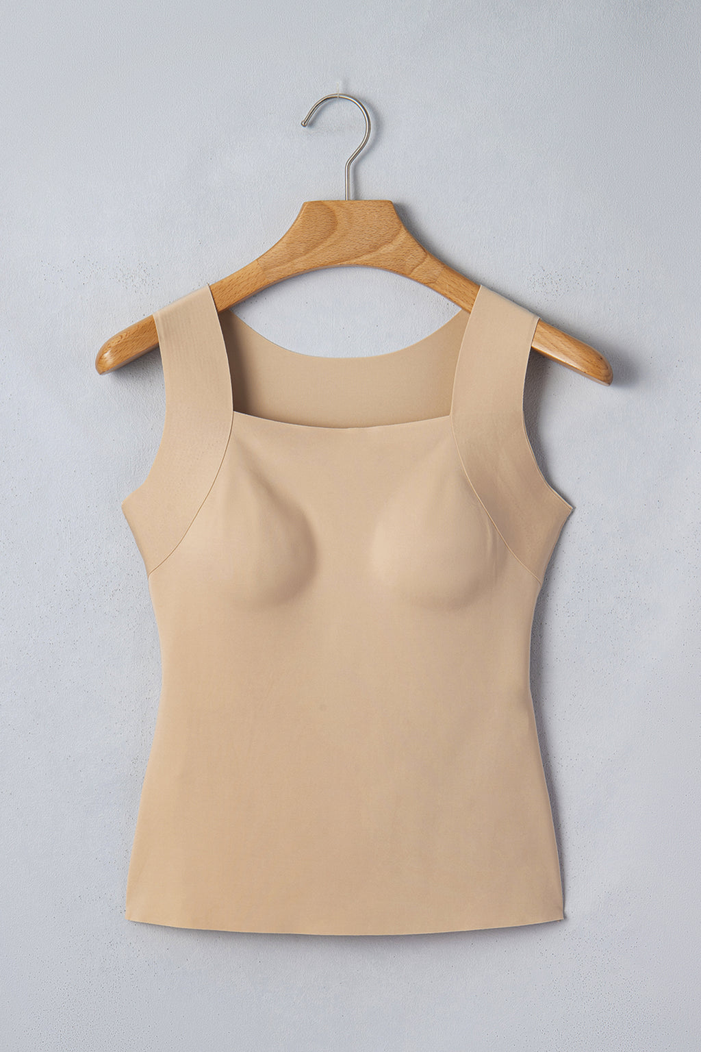 Black Solid Color Wide Strap Splicing Athleisure Tank Top