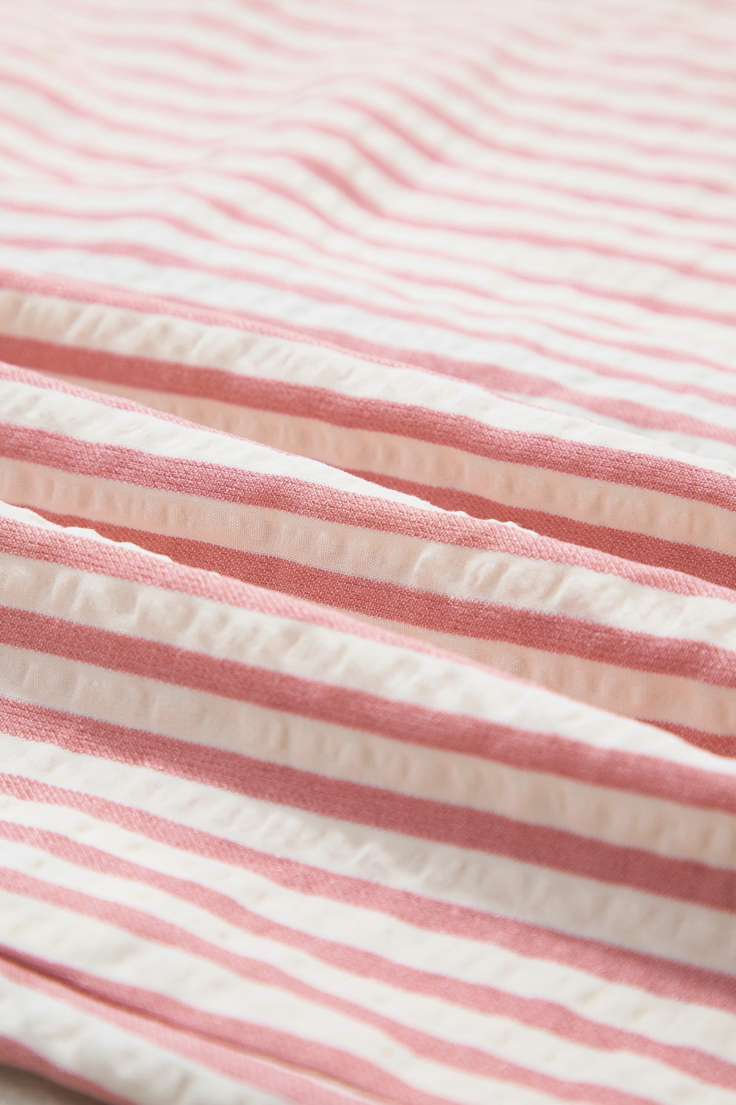 Pink Stripe Square Button Leopard Trim Loose Bracelet Sleeve Shirt Dress
