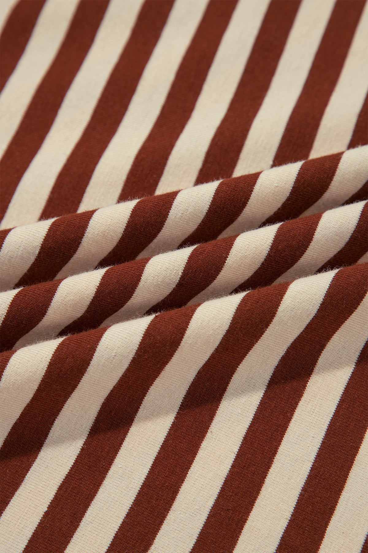 Brown Stripe Striped Colorblock Cuffs Round Neck Long Sleeve Shift Dress