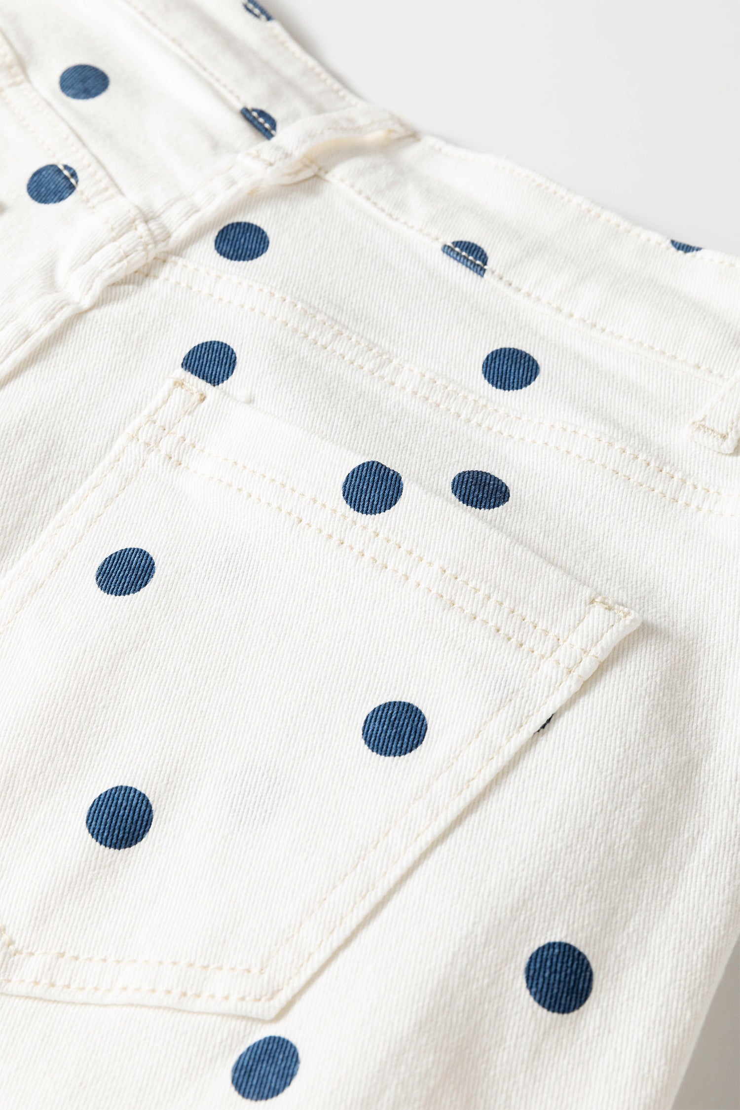 Pink Polka Dot Print Seam Detail Barrel Jeans