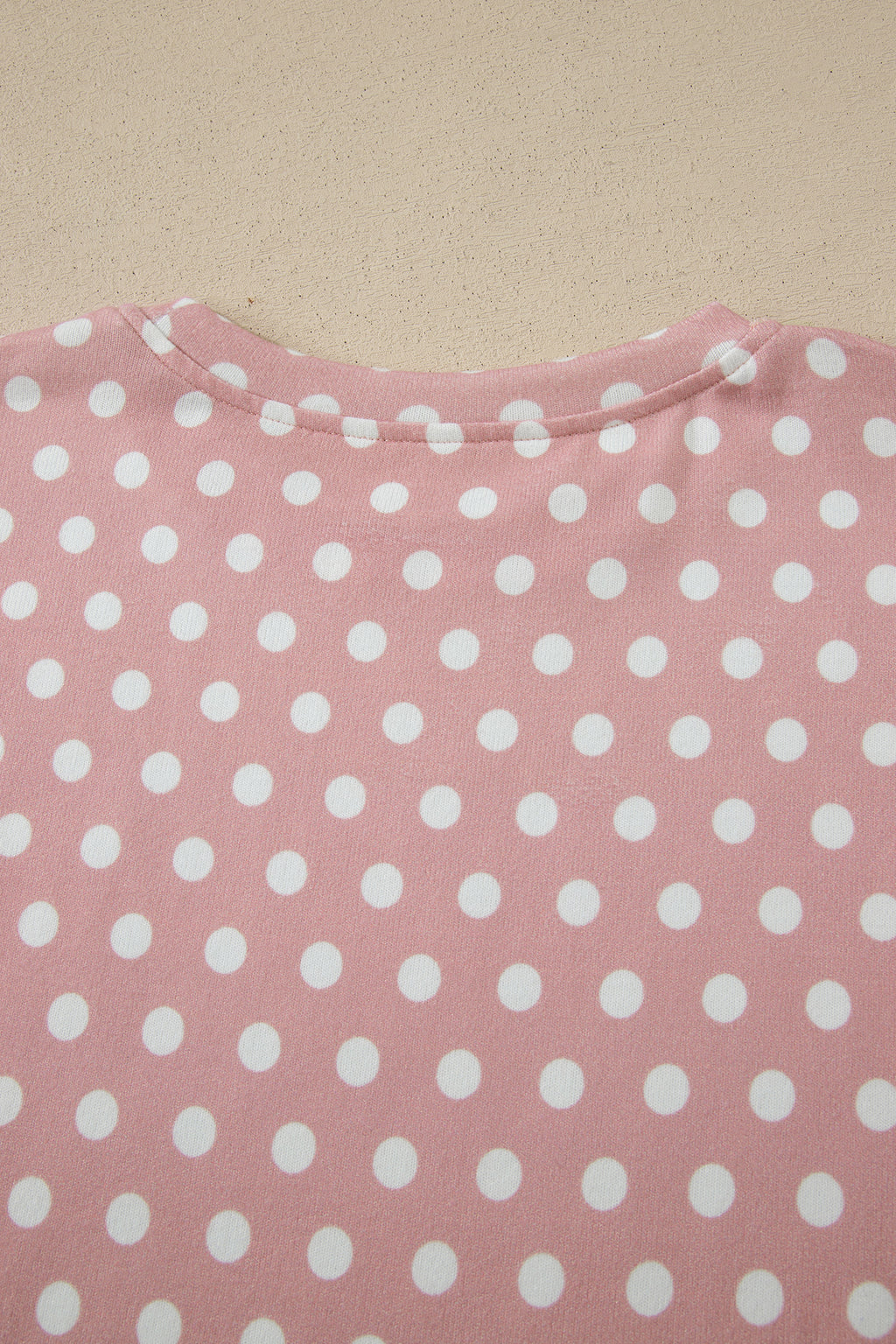 Brown Polka Dot Print Short Set