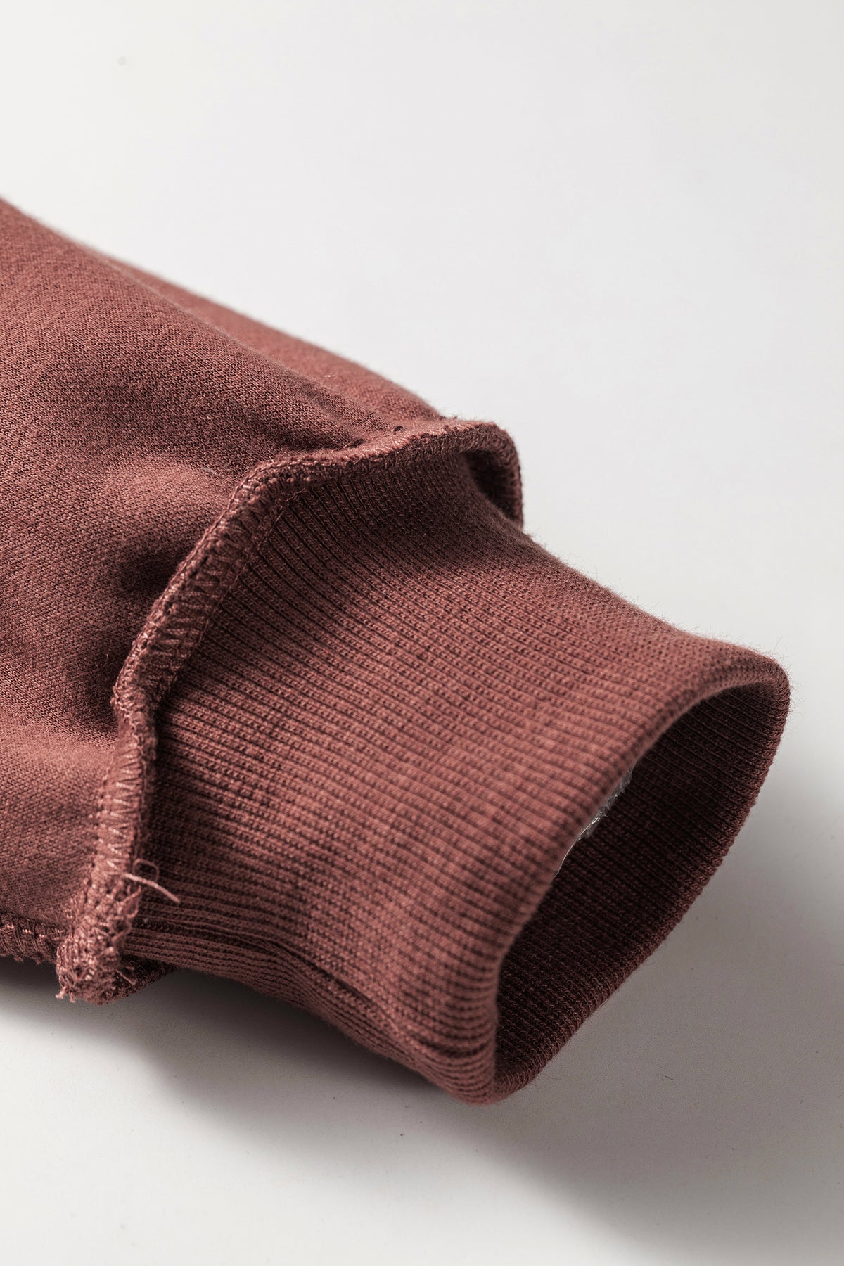 Carrot Oversize Drop Shoulder Reversible Mock Neck Sweatshirt