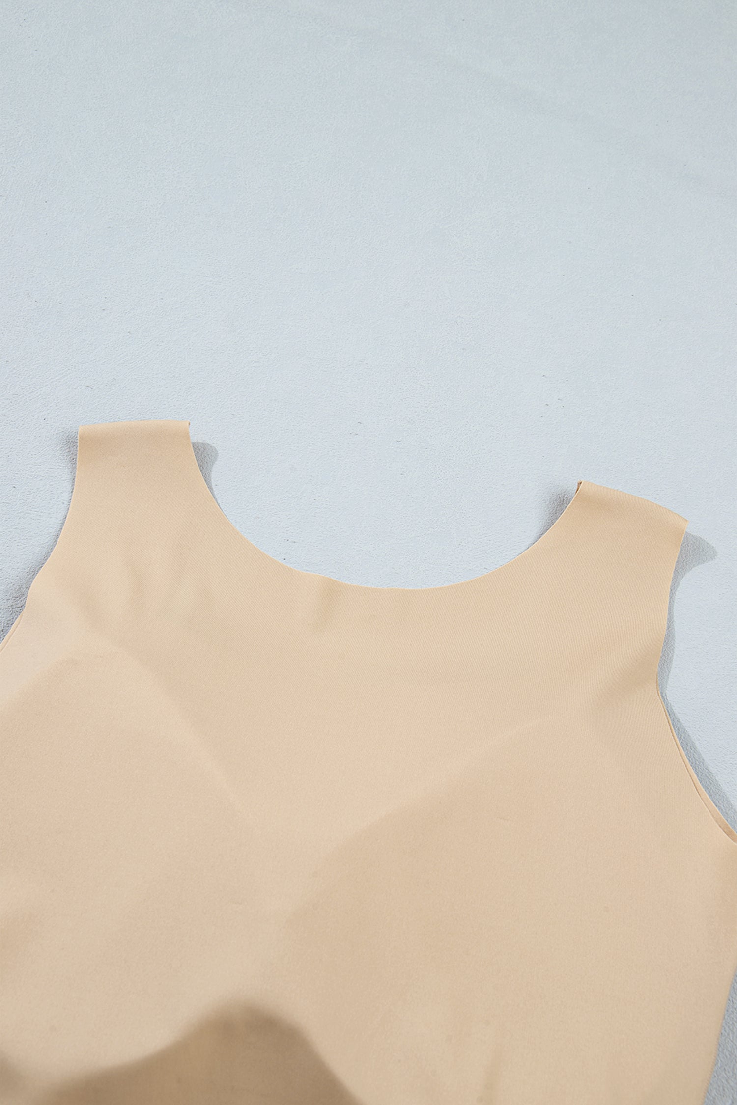 Black Solid Color Wide Strap Splicing Athleisure Tank Top