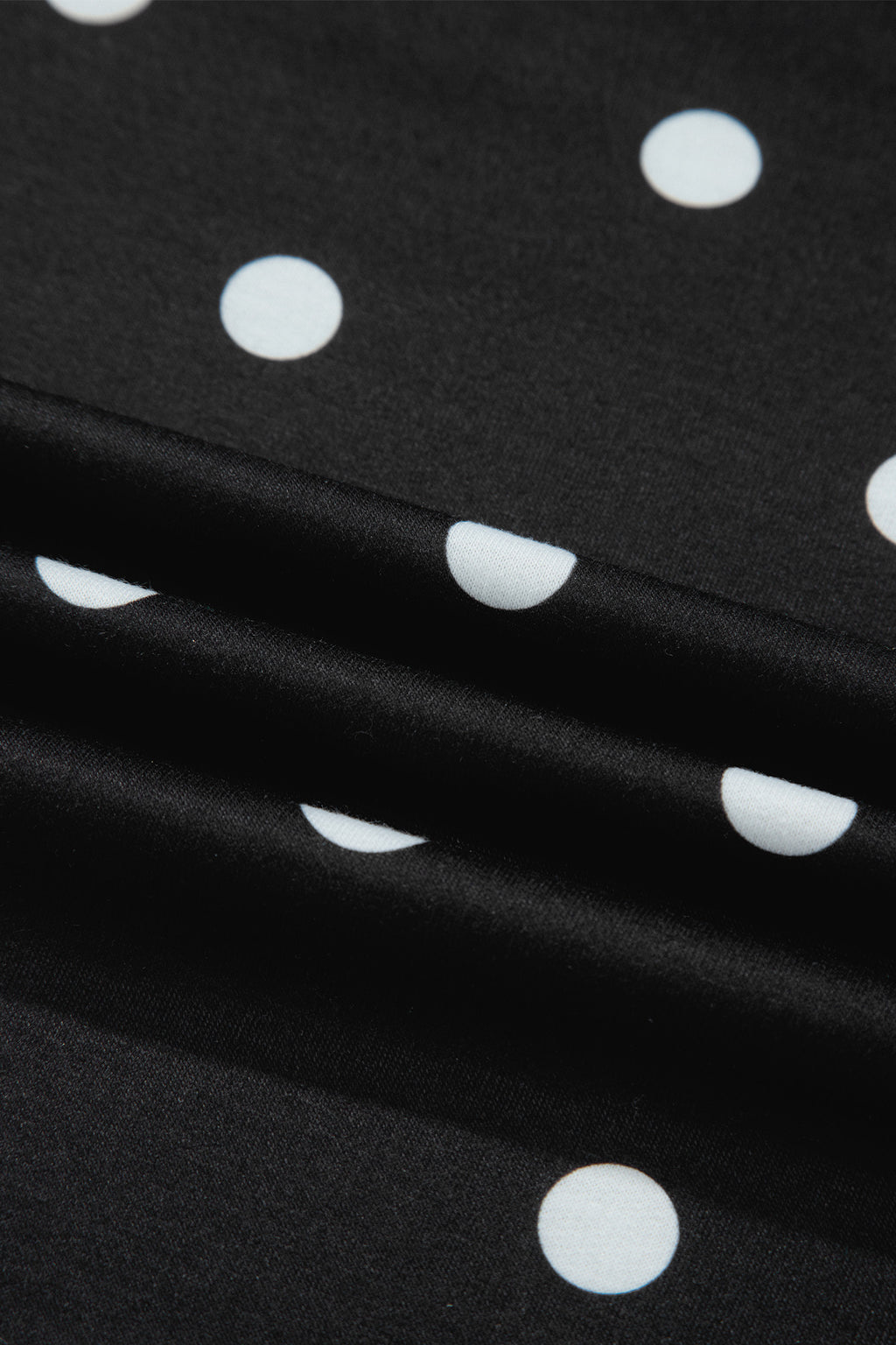 White Exposed Seam Detail Polka Dot Loose Tee Drawstring Shorts Set