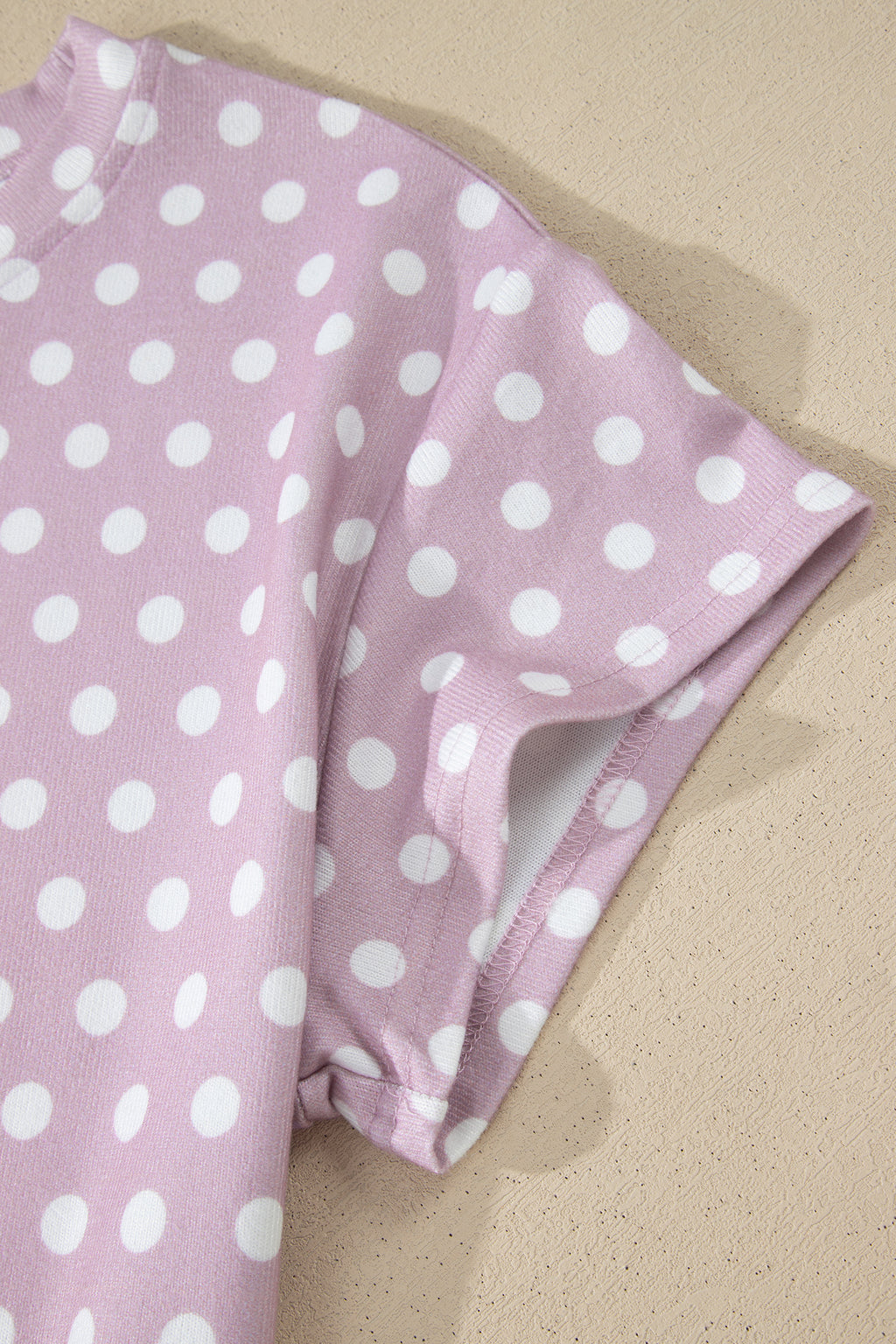 Brown Polka Dot Print Short Set