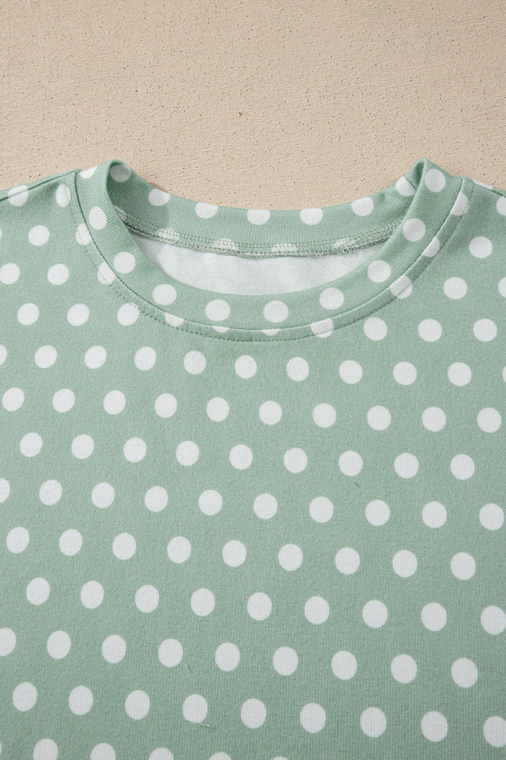 Brown Polka Dot Print Short Set