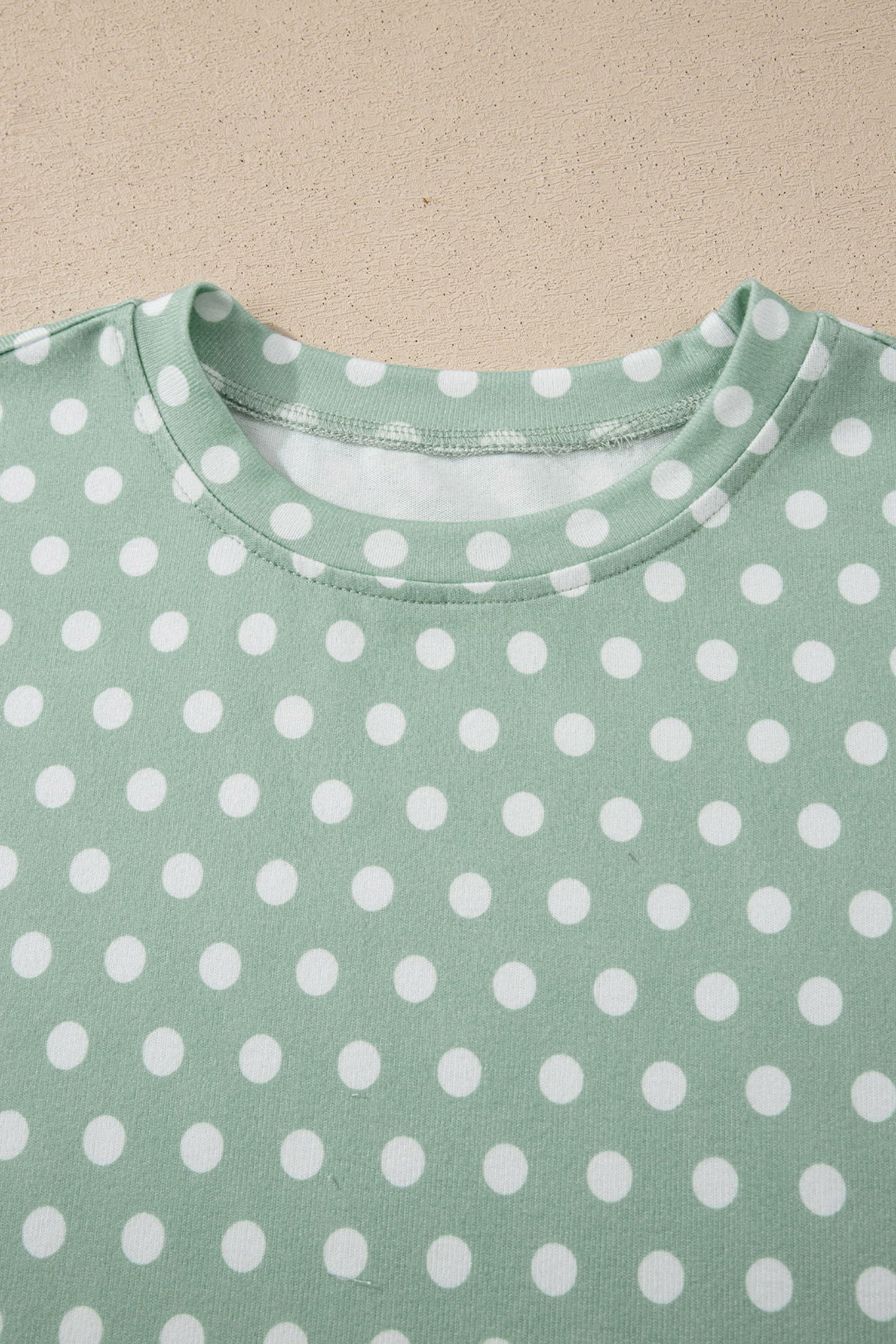 Brown Polka Dot Print Short Set