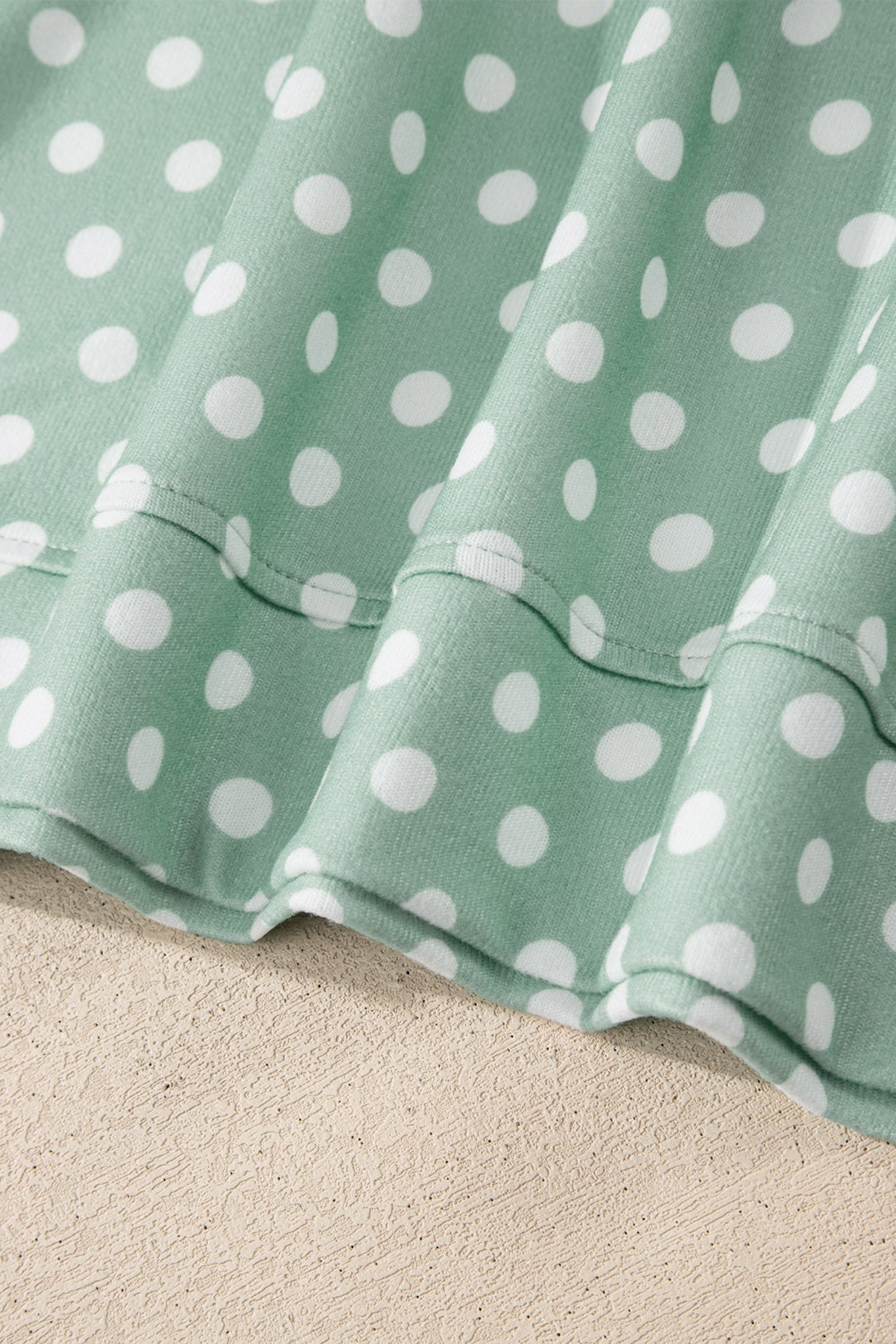 Brown Polka Dot Print Short Set