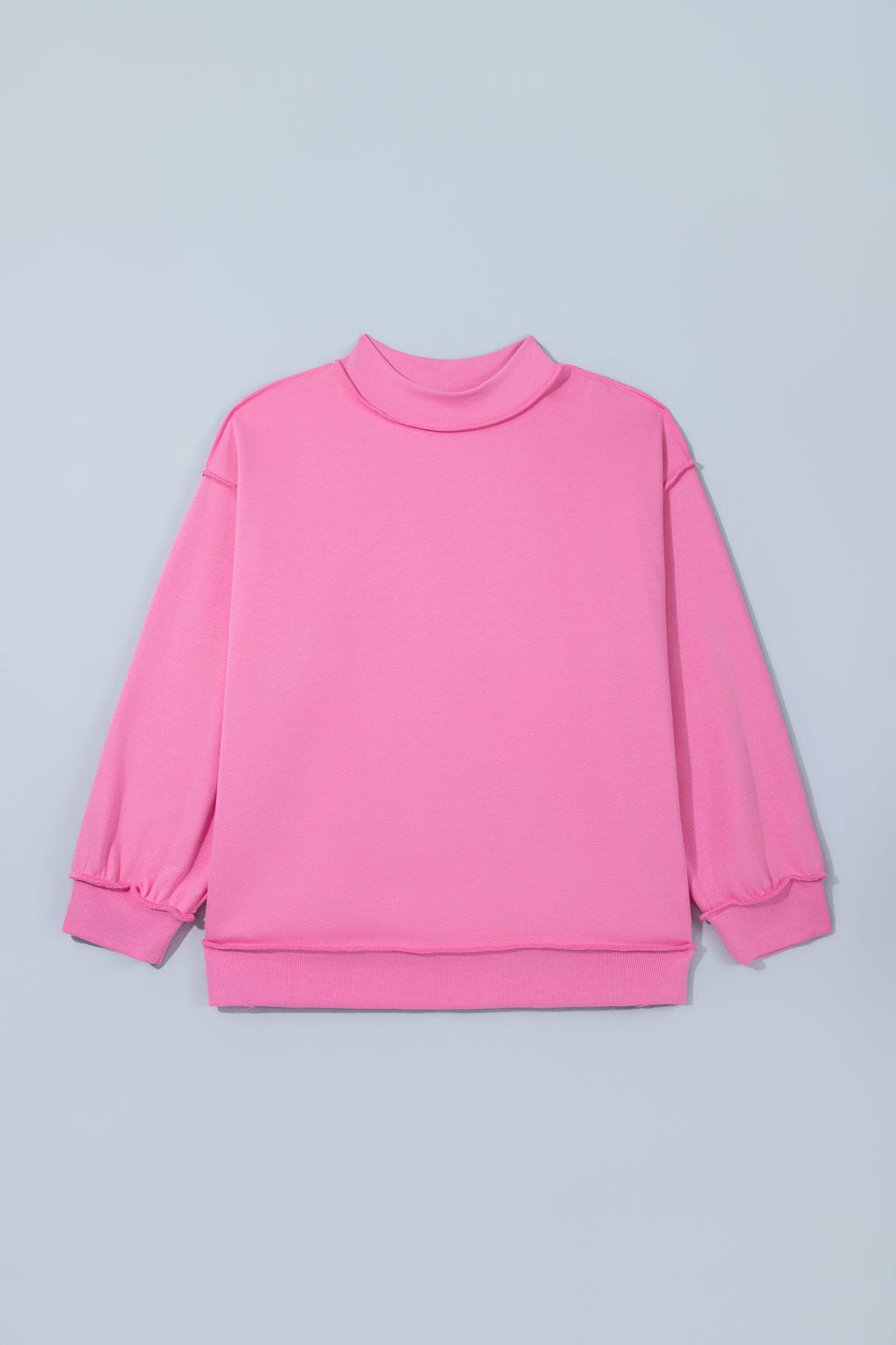 Racing Red Exposed Seam Detail Reversible Double Wear Plus Size Sweatshirt