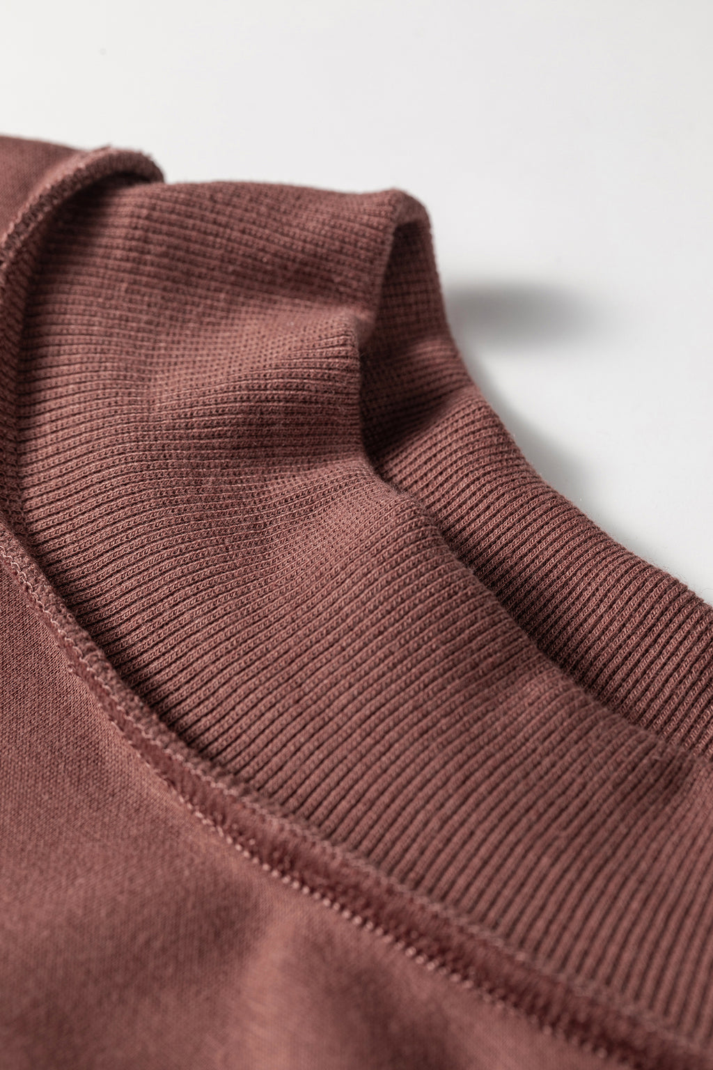 Carrot Oversize Drop Shoulder Reversible Mock Neck Sweatshirt