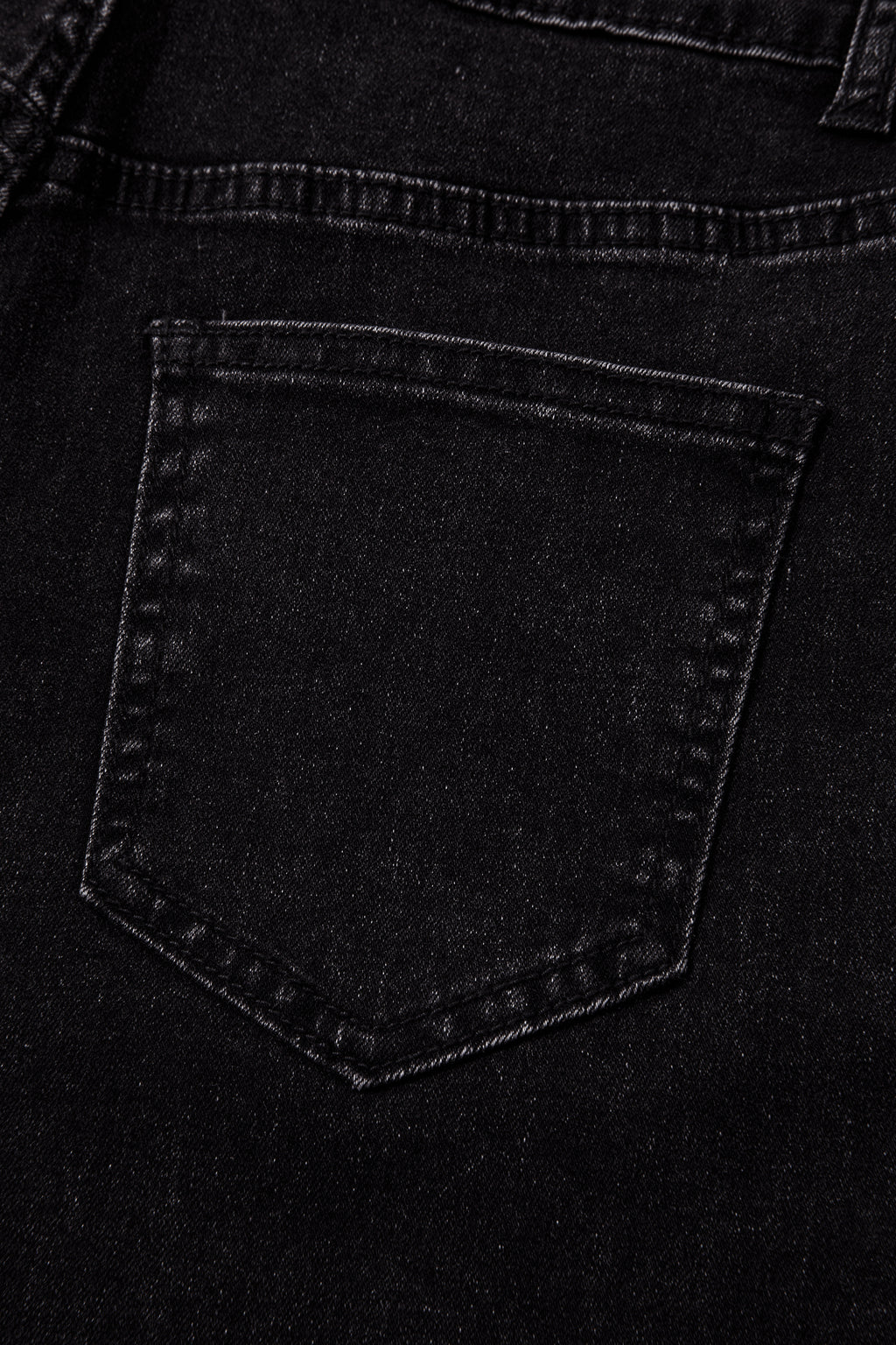Navy Blue Studded Detail Straight Leg Casual Loose Jeans