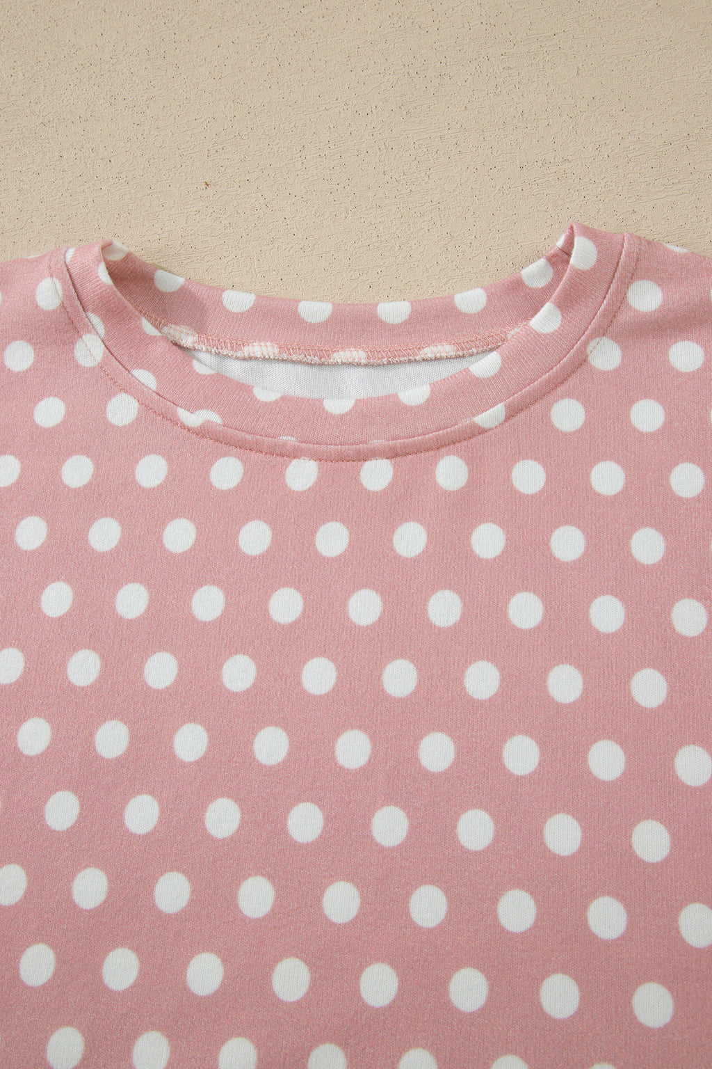 Brown Polka Dot Print Short Set