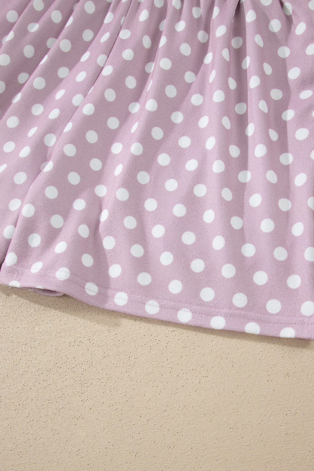 Brown Polka Dot Print Short Set