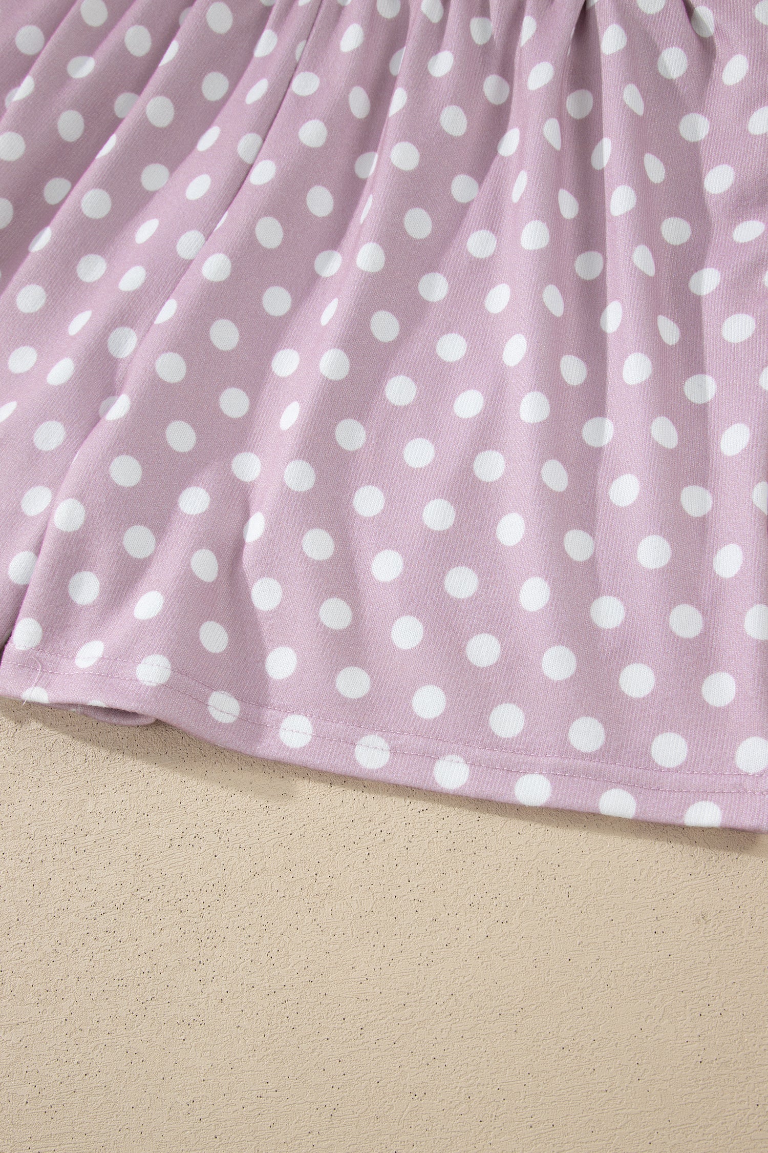 Brown Polka Dot Print Short Set