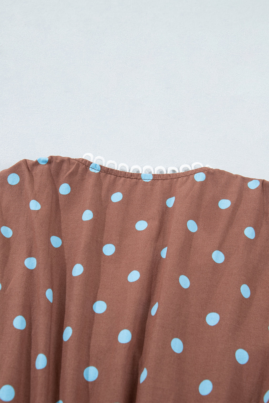 Black Polka Dot Print Contrast Trim V Neck Zip Up Sleeveless Dress